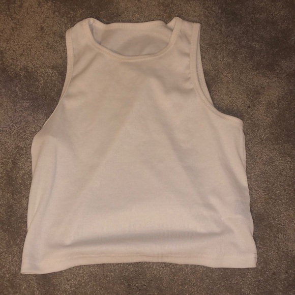 Tops - SHEIN white cropped tank top